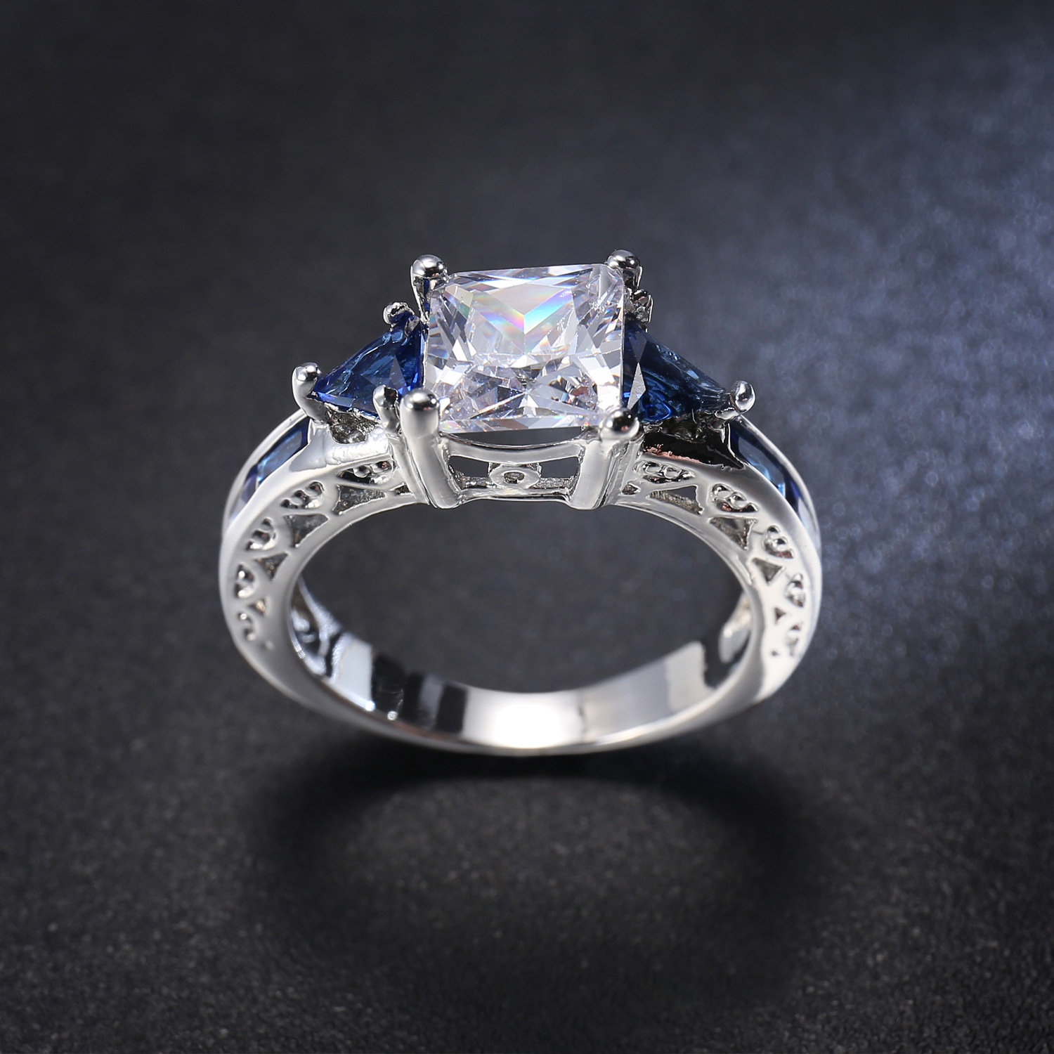 Womens Zircon Jewelry Ring